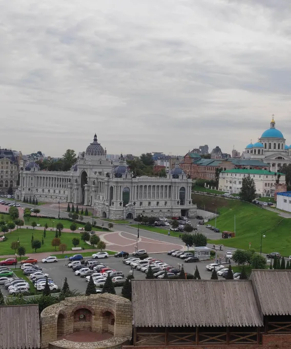 Вид со смотровой площадки - Кремль, Казань